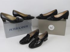 Two pairs of Peter Kaiser ladies leather