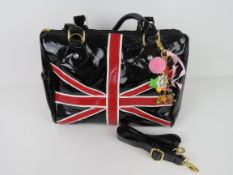 A Union Jack themed handbag 'as new', ap