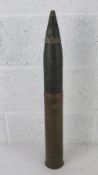 A WWII German 8cm M30 inert shell dated