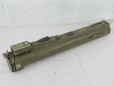 A deactivated M72 LAW 66mm rocket launc
