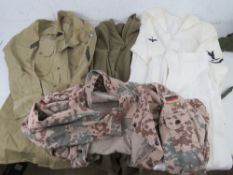 A German top, Navy shirt and trousers, a