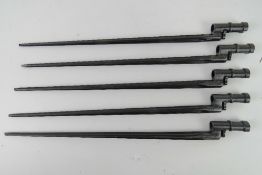 Five Soviet Mosin Nagent rifle socket ba