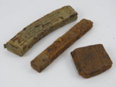 Three relic magazines; MP44, MP38-40 and