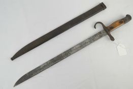 A Japanese Arisaka Type 30 bayonet having trefoil mark to the 39.