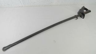 An Italian Model 1871/ 1909 Cavalry Trooper's sword having pipe back blade and scabbard,