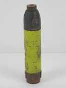 An inert WWII German K98 rifle grenade with paint,