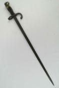 A French 1874 model bayonet engraved to back edge 'St. Etienne...