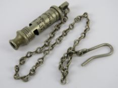 An Aberdeen City Police whistle S337, 'The Metropolitan' patent 5727.