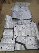 British Army Apache helicopter windscreen covers, camo covered.