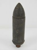 An inert WWI Austro Hungarian Torpedo M16 Zeitzunder grenade having removable head.