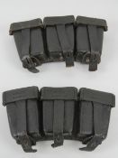 Two WWII German K98 ammo pouches.