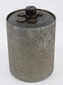 A WWII German inert S-mine , bearing brc makers mark upon and dated 44.