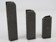Three Beretta Model 38 magazines being 10rd, 15rd and 20rd.