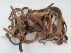 A quantity of WWII PPSH-41 leather slings.