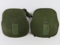Two US .30cal front and back body armour plates, Vietnam era.