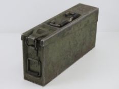A WWII German ammo box.
