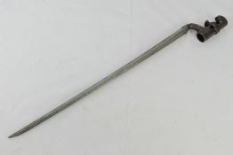 A British Pattern 1853 3-Band Enfield socket bayonet.