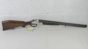 A deactivated German drilling triple barrel combination gun by Kreighoff.