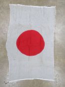 A WWII Japanese Red Rising Sun flag measuring 105 x 66cm.