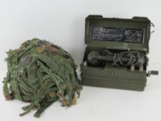 A British field telephone, set J,
