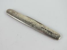 A HM silver double bladed fruit knife en