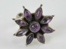 An impressive silver and amethyst cockta