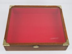 A tabletop display cabinet, perspex, 40 x 35cm.
