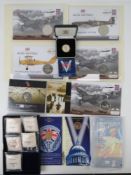 A 925 silver proof 'The End of WWII 60th Anniversary' £2 coin in presentation box (12g).