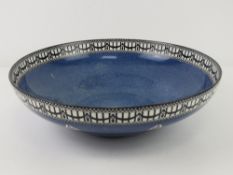 A Royal Worcester Art Deco fruit bowl bearing puce backstamp verso, 30cm dia.