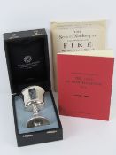 An HM silver chalice commemorating The 300th Anniversary of the Great Fire of Northampton