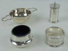 A Mappin & Webb HM silver tea strainer,