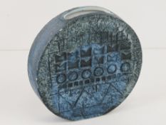 A Troika wheel vase standing 12cm high, designed by Honor Curtis (1968-73),