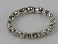 A Pandora ring, size 52, stamped S925 ALE. In box.