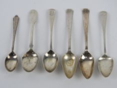 A pair of HM silver fruit spoons, hallmarked for Sheffield 1969.