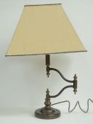 A contemporary weighted swing-out cantilever side light complete with square shaped leatherette