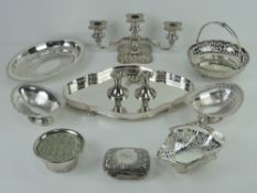 A good quantity of quality silver plated ware including; bonbon dishes, fruit bowls, serving tray,