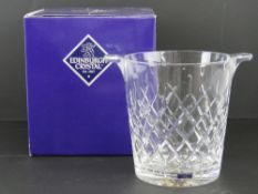 An Edinburgh Crystal champagne ice bucket having original label on box, 19cm high.