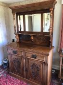 An Edwardian mirror top chiffonier.