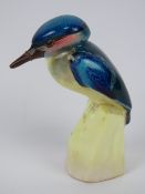 A rare Royal Doulton seating Kingfisher figurine having green backstamp,