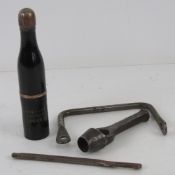 A kit bag handle together with a 15mm wa