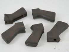 Five SLR wooden grips.