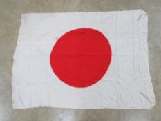 A WWII Japanese Red Rising Sun flag meas