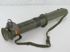 A deactivated Polish RPG-75 68mm rocket