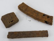 Three relic MP44, MP40 and G43 magazines