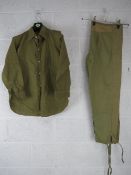 A WWII Japanese summer issue shirt and p