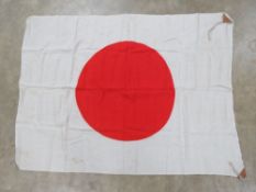 A WWII Japanese Red Rising Sun flag meas