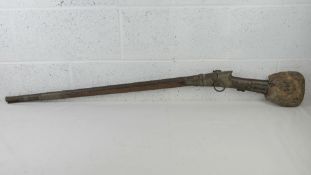 An antique Matchlock Rifle measuring ove
