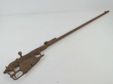 A Mosin Nagant rifle in relic condition.