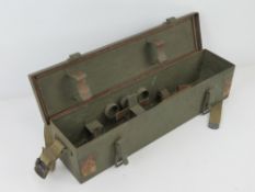 A WWII T16 carrying case with fittings i