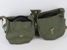Two D28 magazine pouches each having three DP28 magazines within.